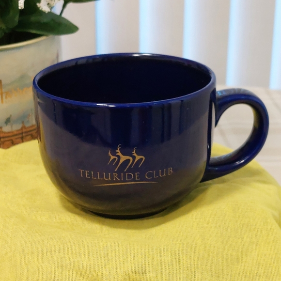 Telluride Club Cobalt Blue Coffee Mug - Picture 3 of 10